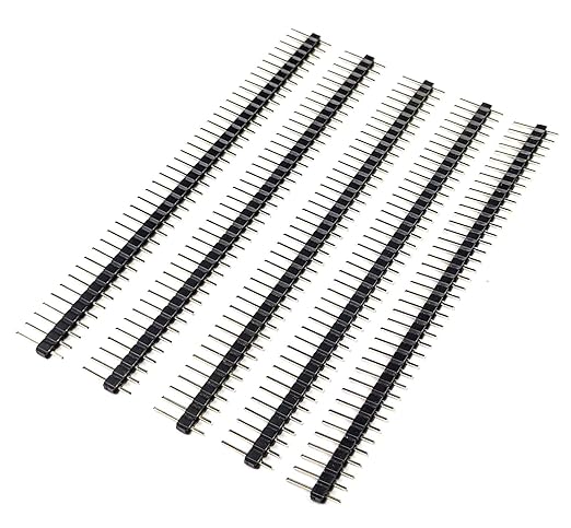 AVS COMPONENTS Pack of 10 Pcs 2.54mm 40 Pin Male to Male header connector strip breakable Strip For Arduino Uno